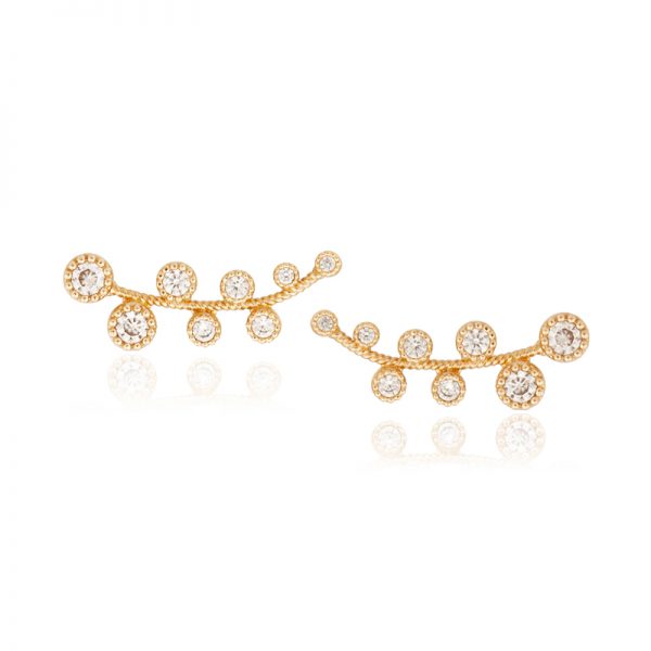 Stone point earrings-0