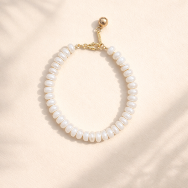 צמיד פנינה שירז WHITE